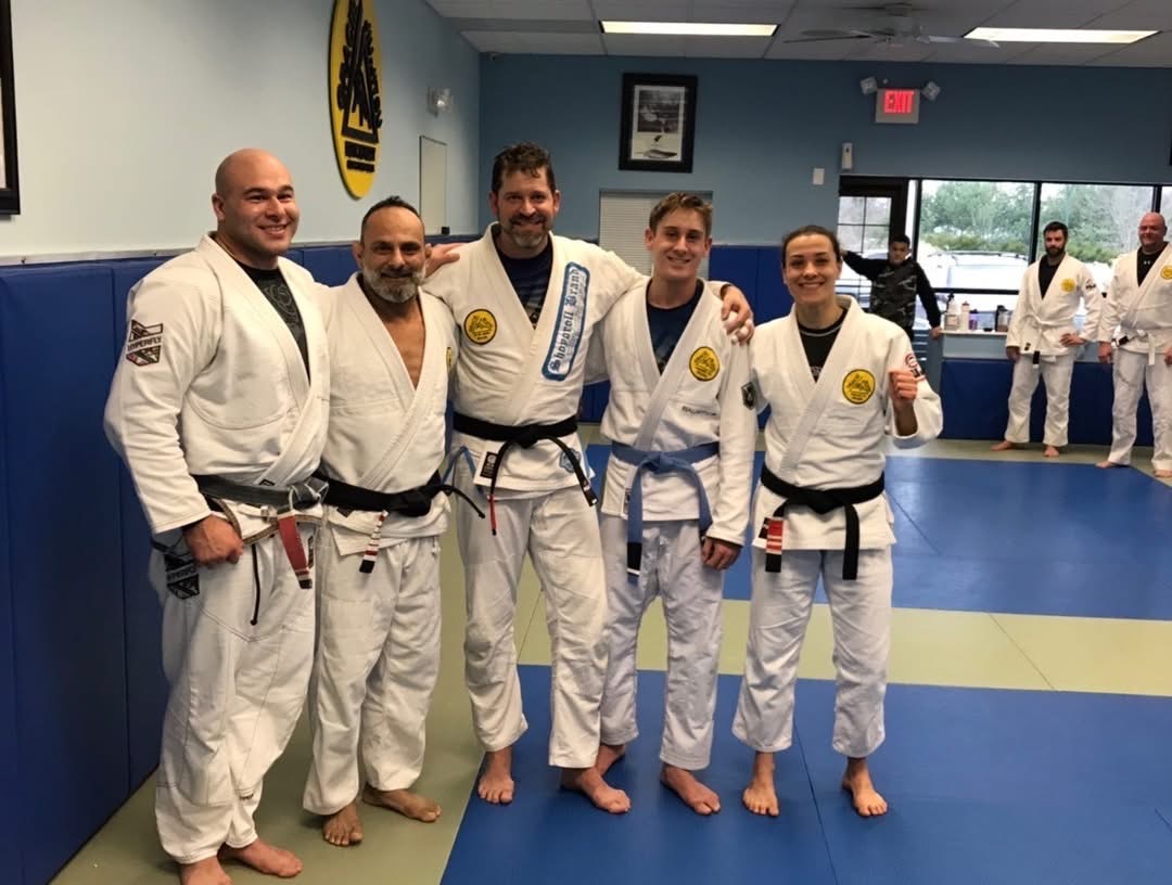 Coach Cliff with teammates at Gracie Humaita New Jersey